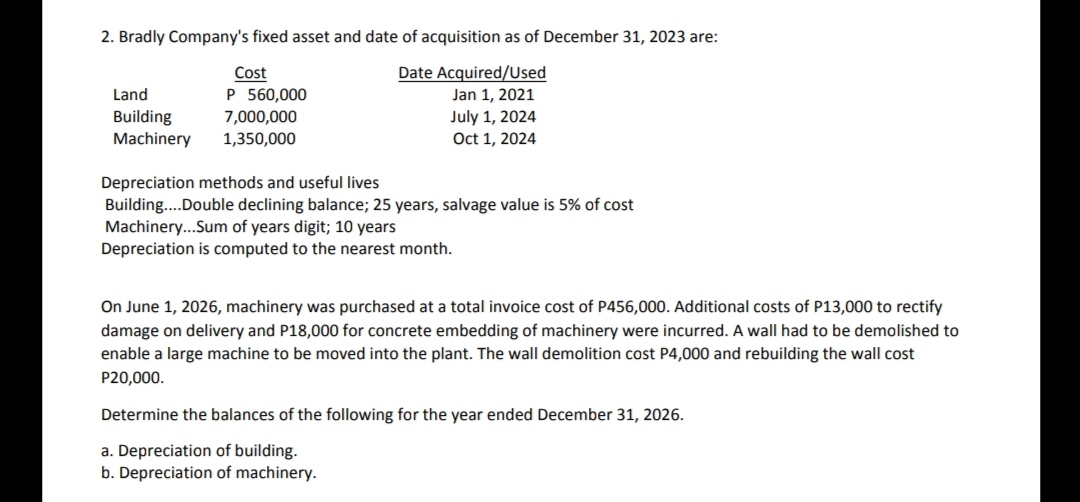 Show the solution in good accounting form 2.
