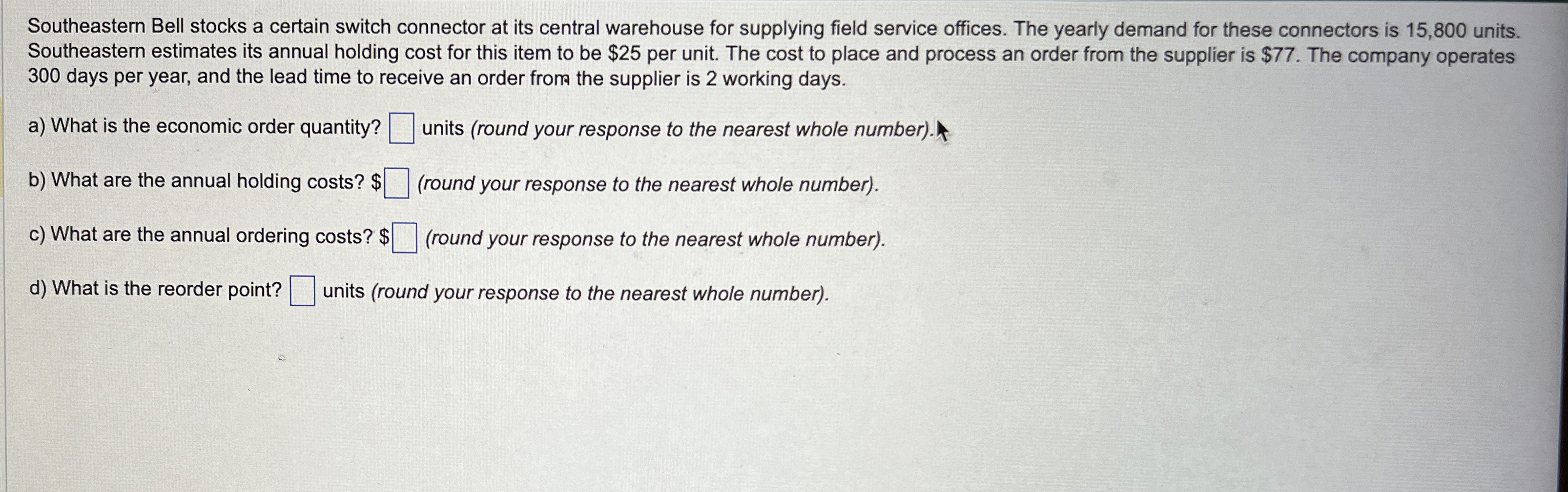 Southeastern Bell stocks a certain switch