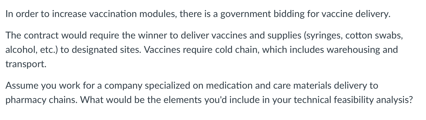 In order to increase vaccination modules, there