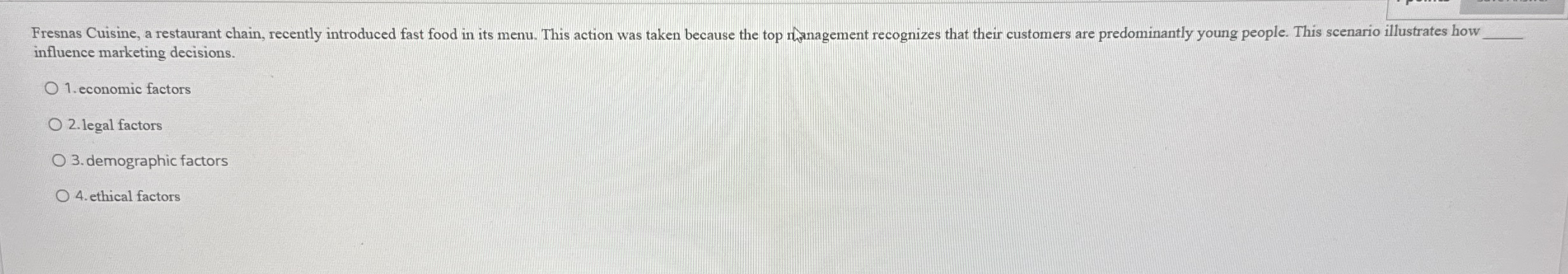 Fresnas Cuisine, a restaurant chain, recently