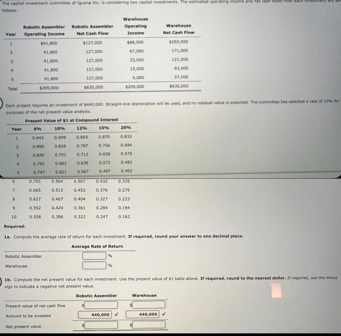 Solve 1 a . and 1 b .