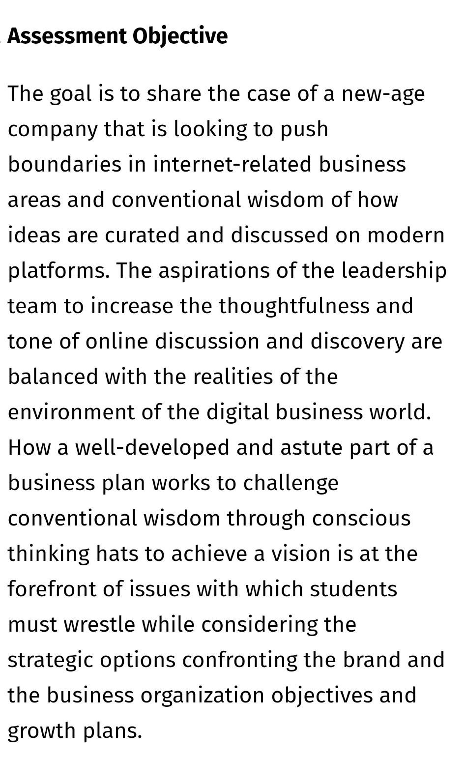 Creating a Digital Business: A case for