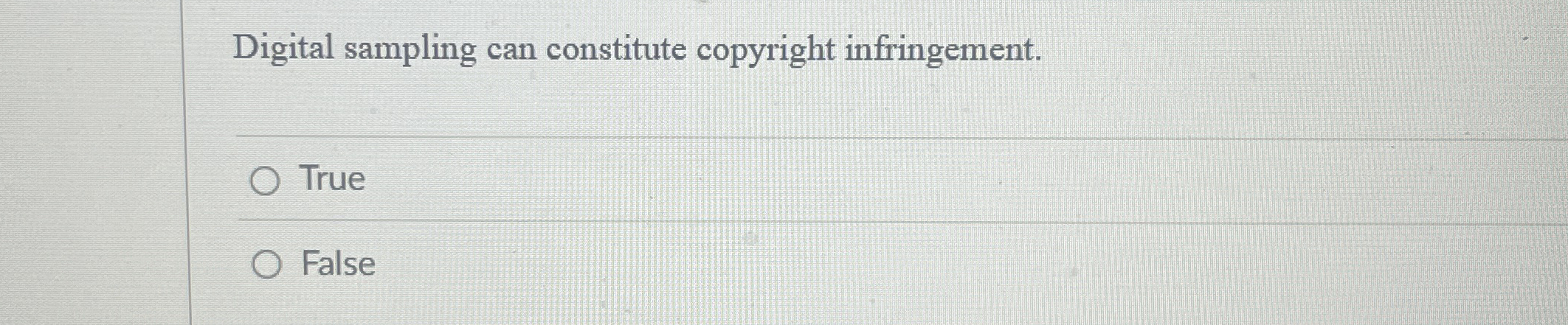 Digital sampling can constitute copyright