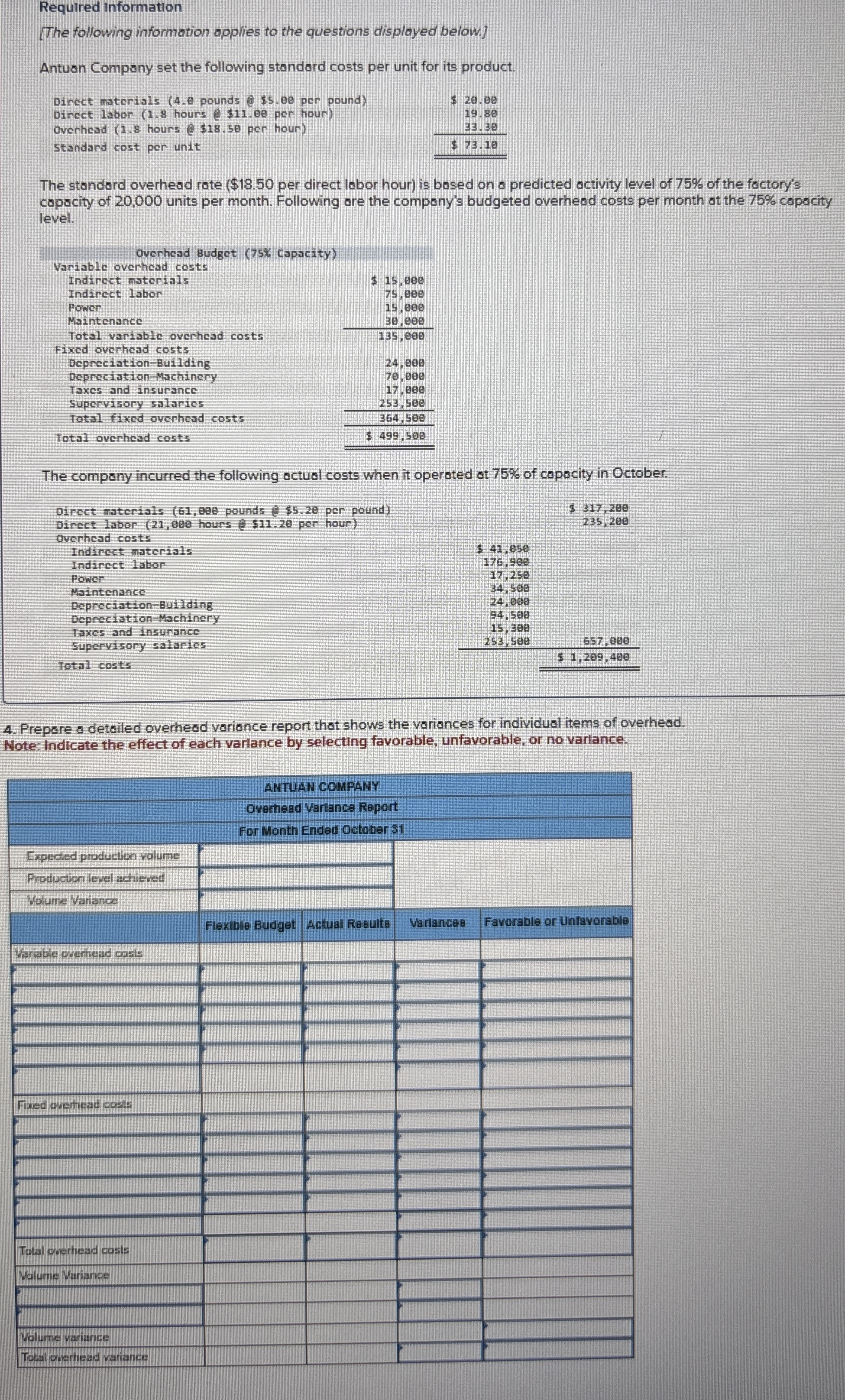 Required information [ The following information