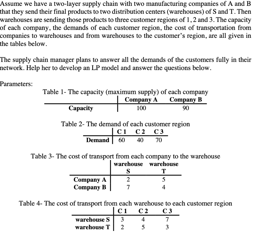 this is all one question, please answer all parts