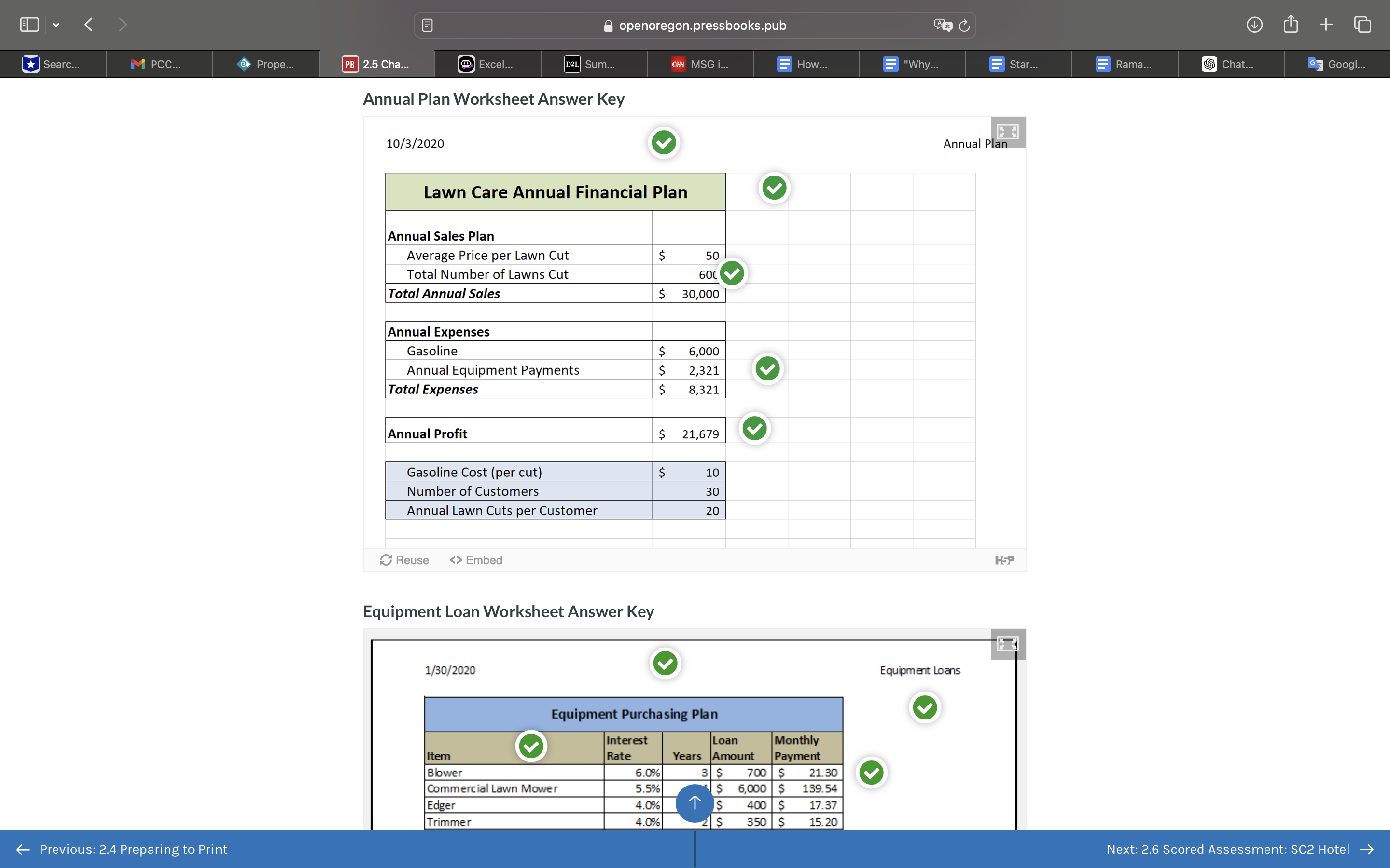ANNUAL PLAN WORKSHEET Open the file named PR2