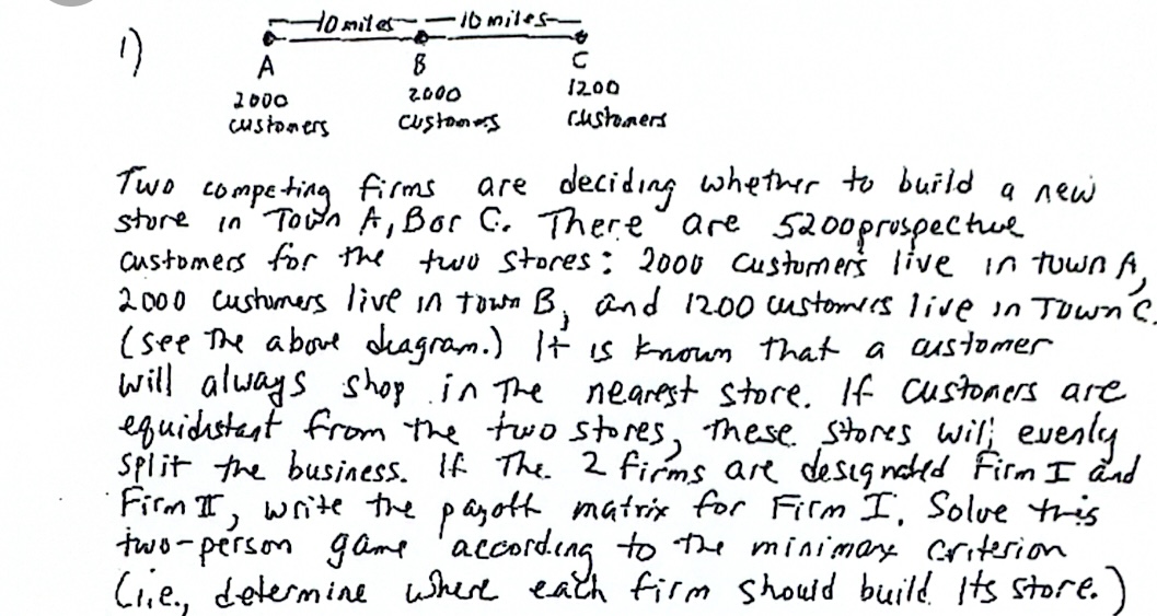 Two competing firms are deciding whether to build