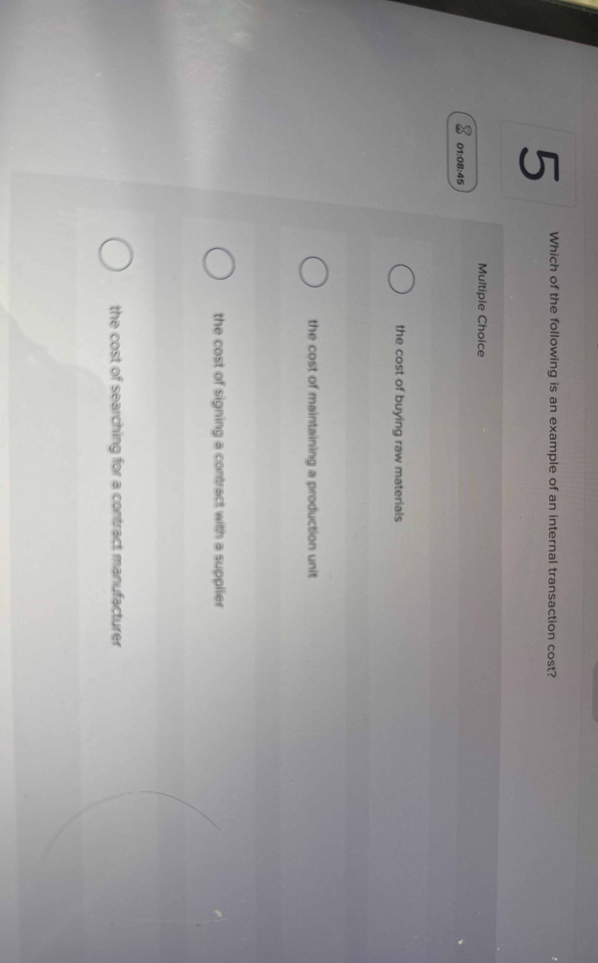 Which of the following is an example of an