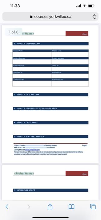 11:33 courses.yorkvilleu.ca 1 of 6 ct Name 1.