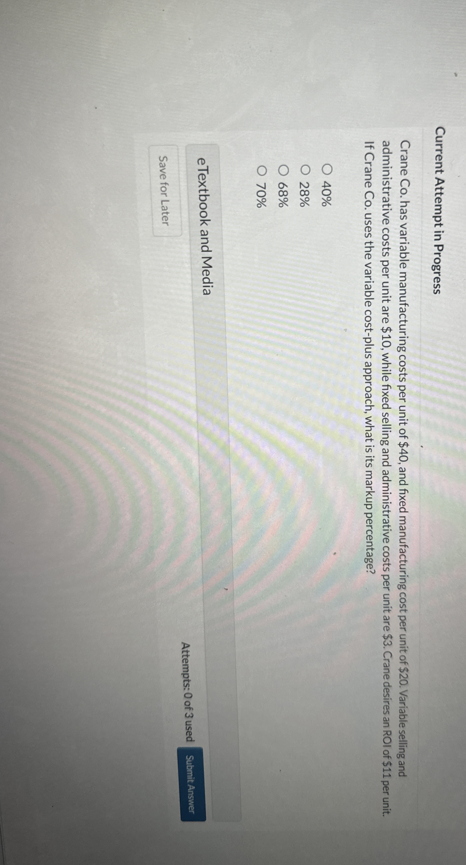 Current Attempt in Progress Crane Co . has