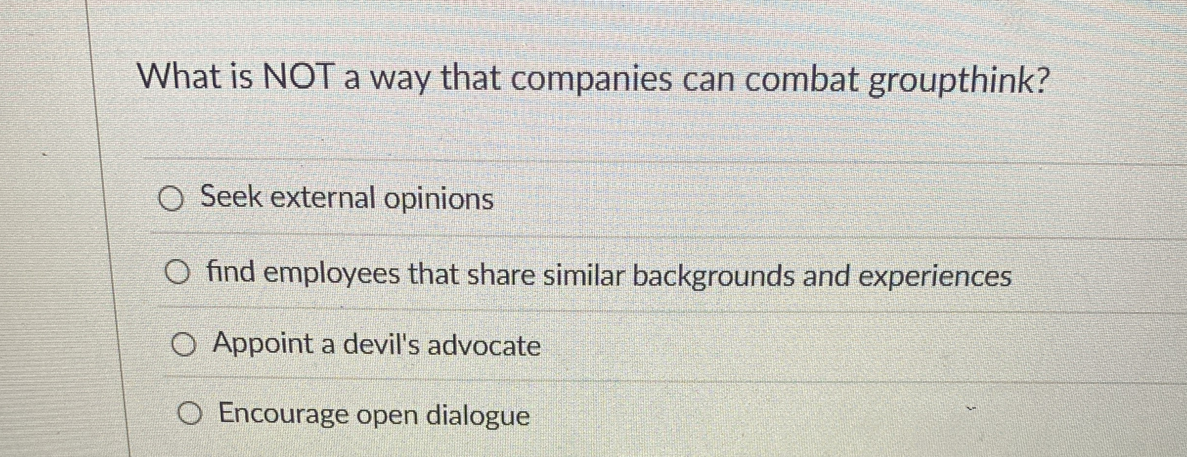 What is NOT a way that companies can combat