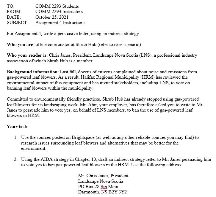 TO: FROM: DATE: SUBJECT: COMM 2293 Students COMM