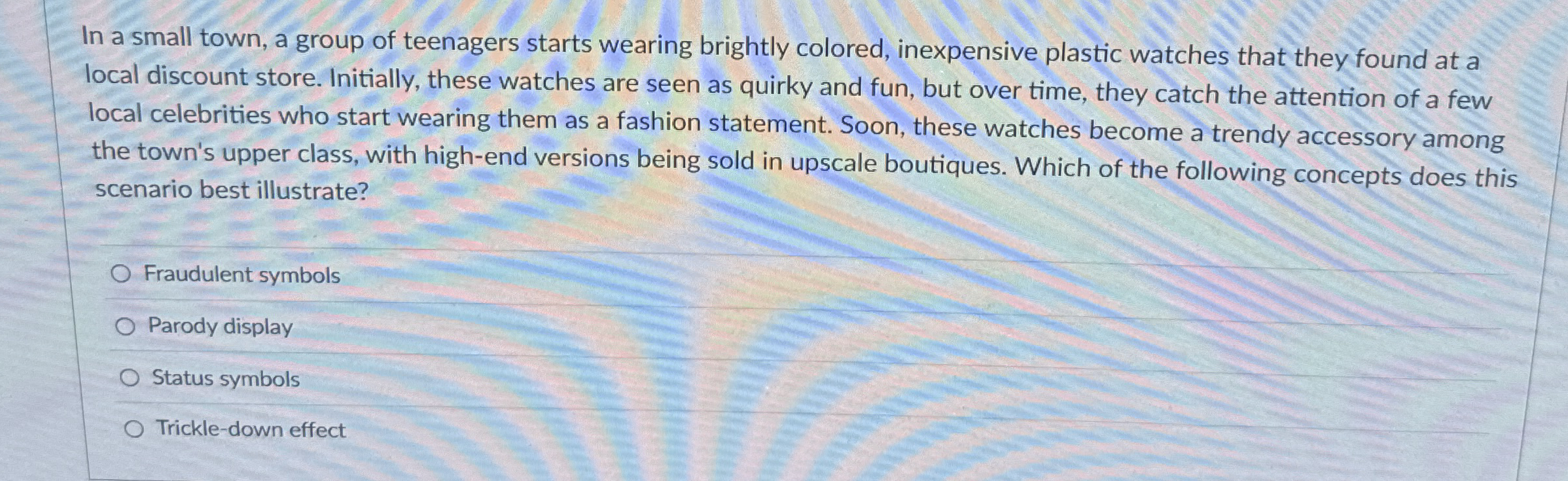 In a small town, a group of teenagers starts