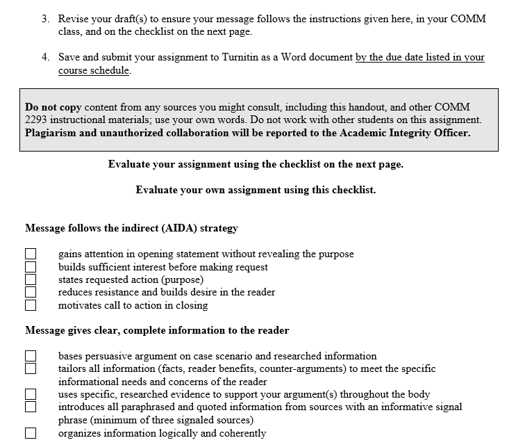 TO: FROM: DATE: SUBJECT: COMM 2293 Students COMM