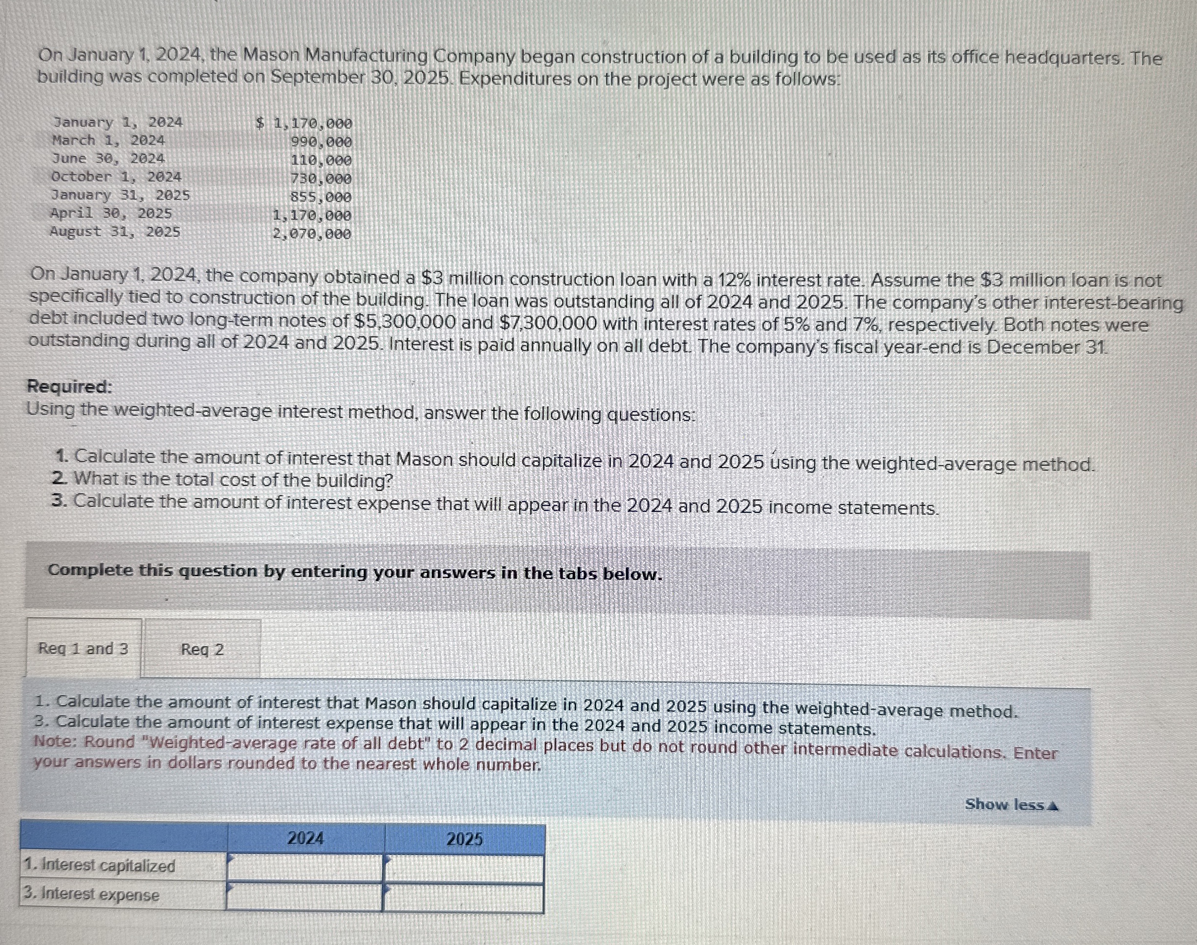 On January 1 , 2 0 2 4 , the Mason Manufacturing