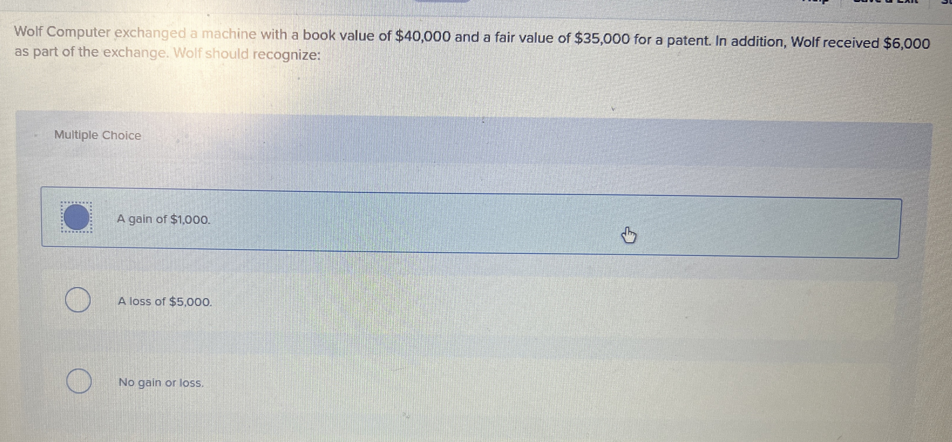 Wolf Computer exchanged a machine with a book