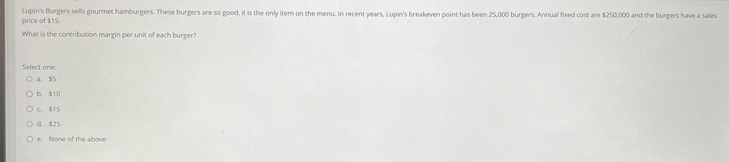 Lupin's breakeven point has been 2 5 , 0 0 0
