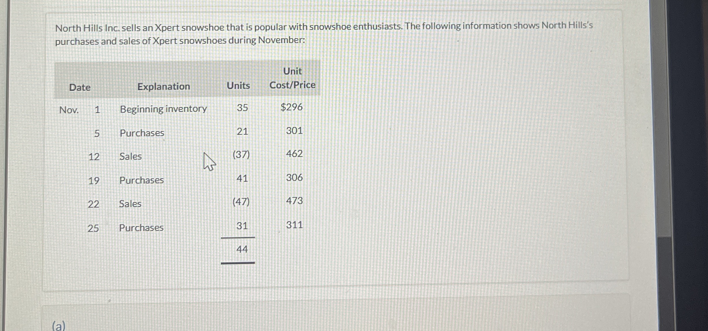 North Hills Inc. sells an Xpert snowshoe that is