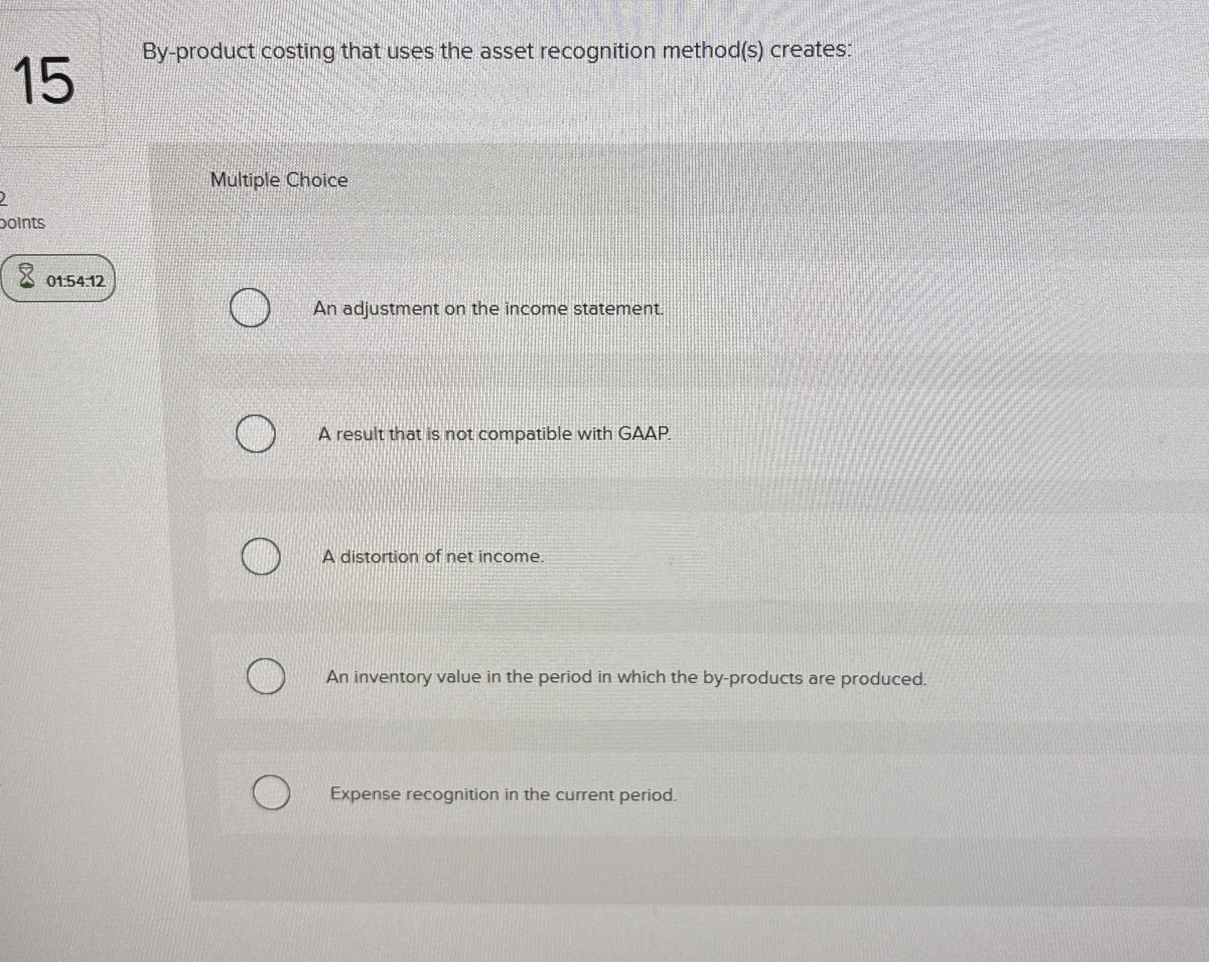 1 5 By - product costing that uses the asset