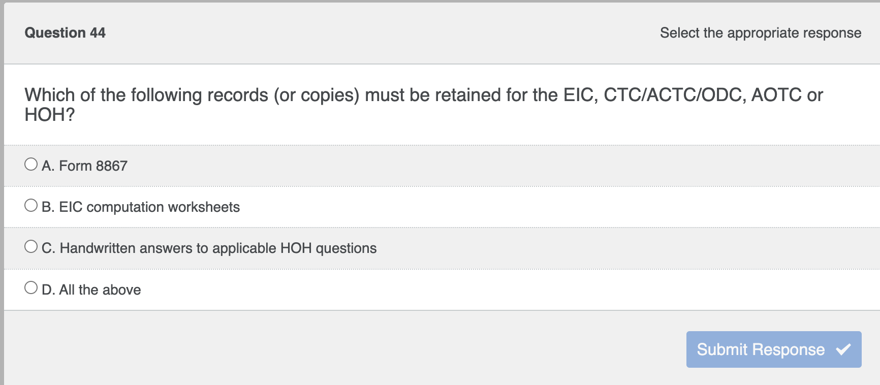 Which of the following records ( or copies ) must