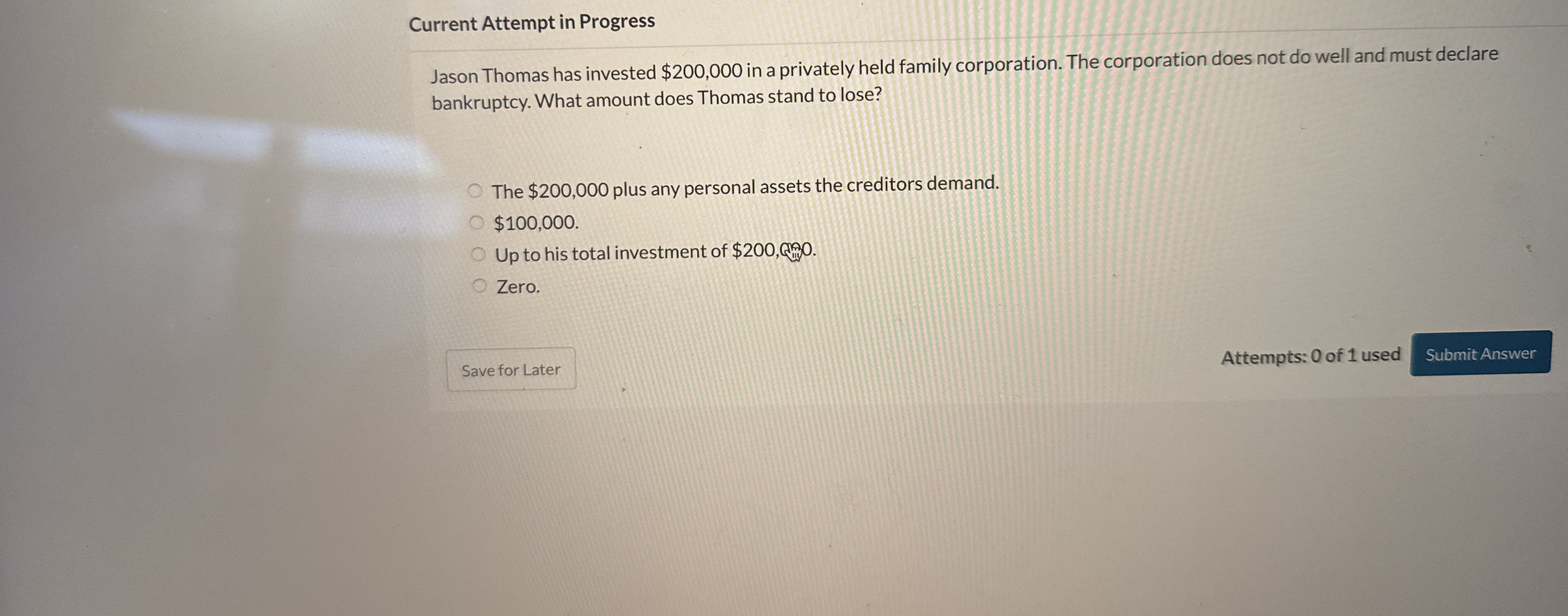 Current Attempt in Progress The two ways that a