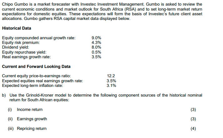 Chipo Gumbo is a market forecaster with Investec