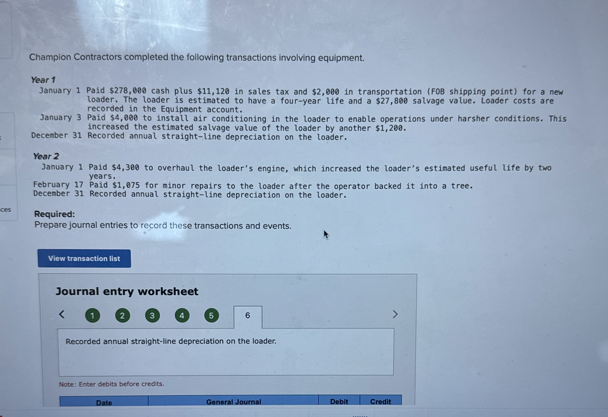 Champion Contractors completed the following