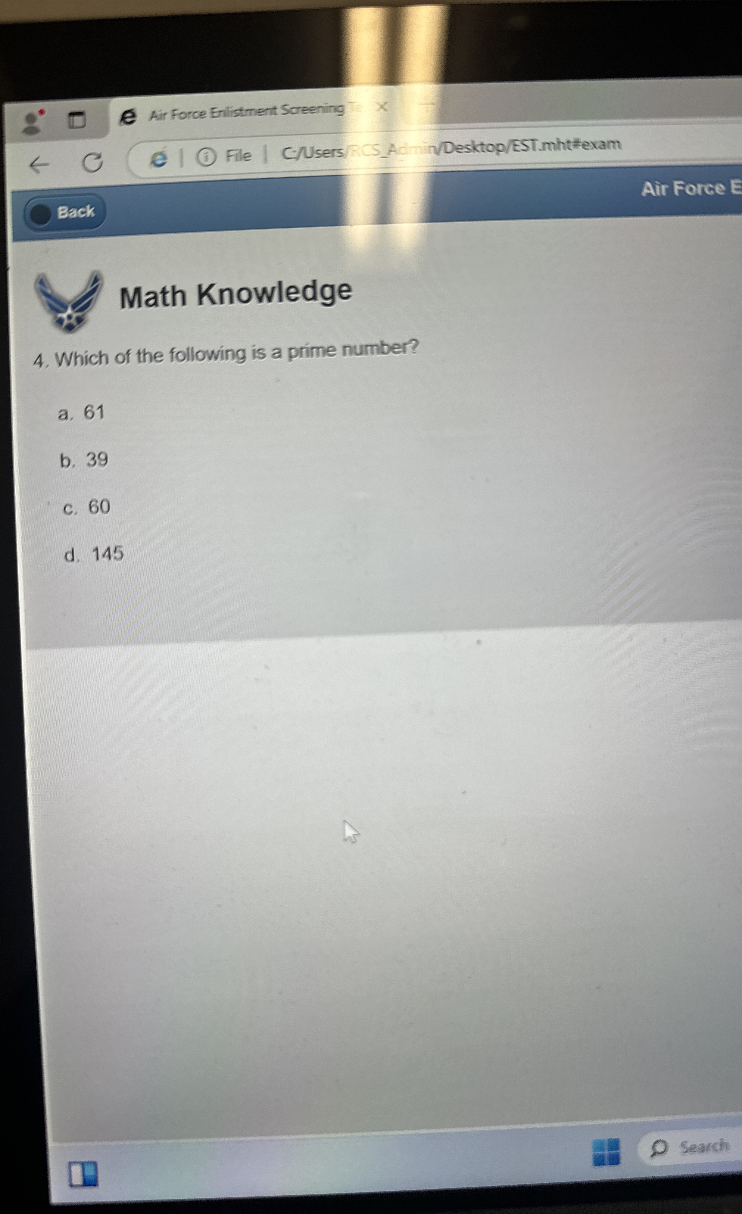 Air Force Enlistment Screening File | C - / Users