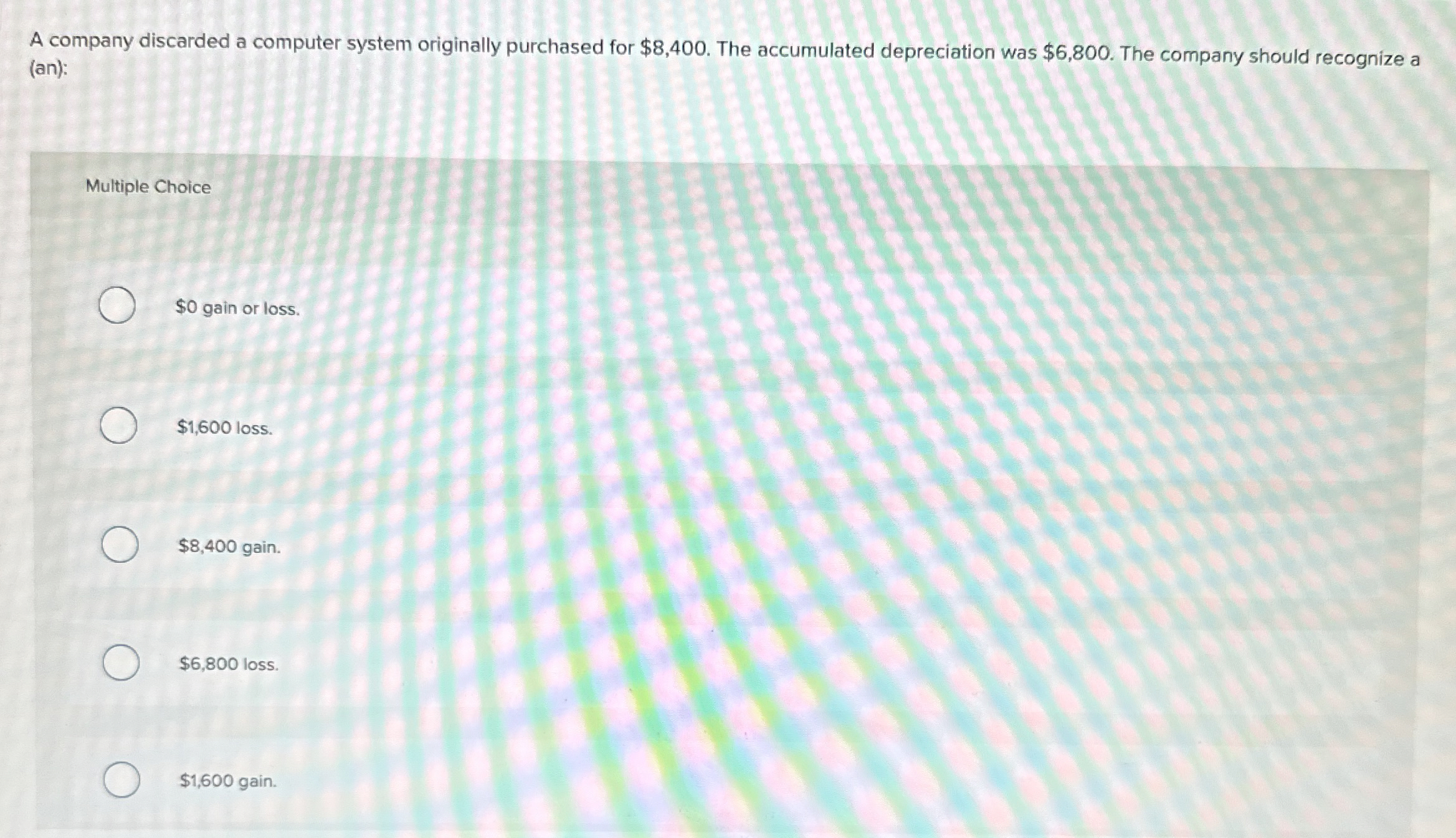 A company discarded a computer system originally