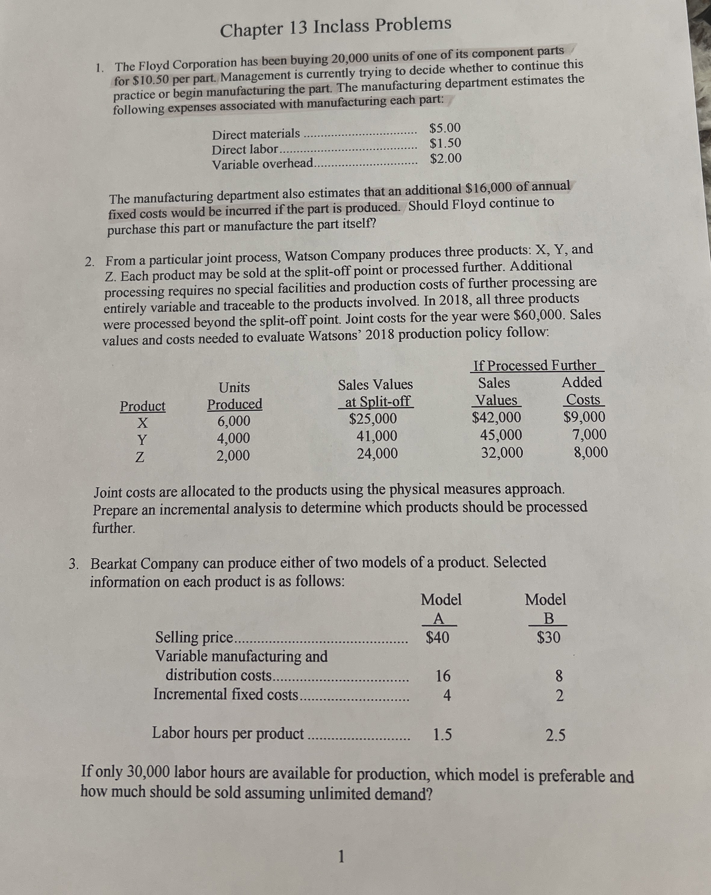 Chapter 1 3 Inclass Problems The Floyd