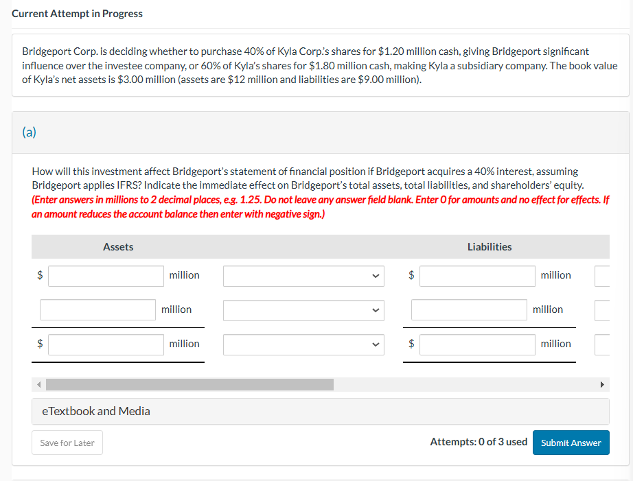Current Attempt in Progress Bridgeport Corp. is
