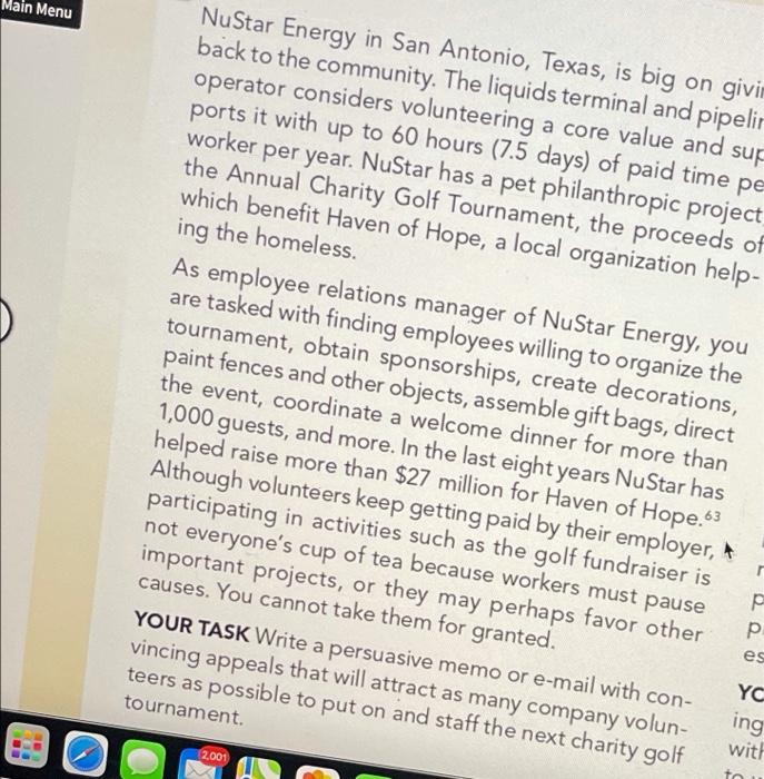 please help E-Mail NuStar Energy in San Antonio,