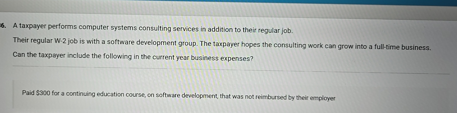 A taxpayer performs computer systems consulting