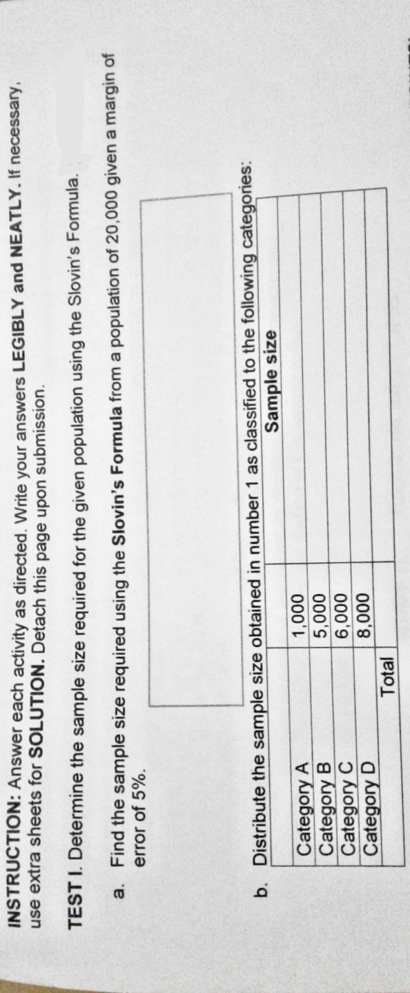 Probablity and statictics INSTRUCTION: Answer