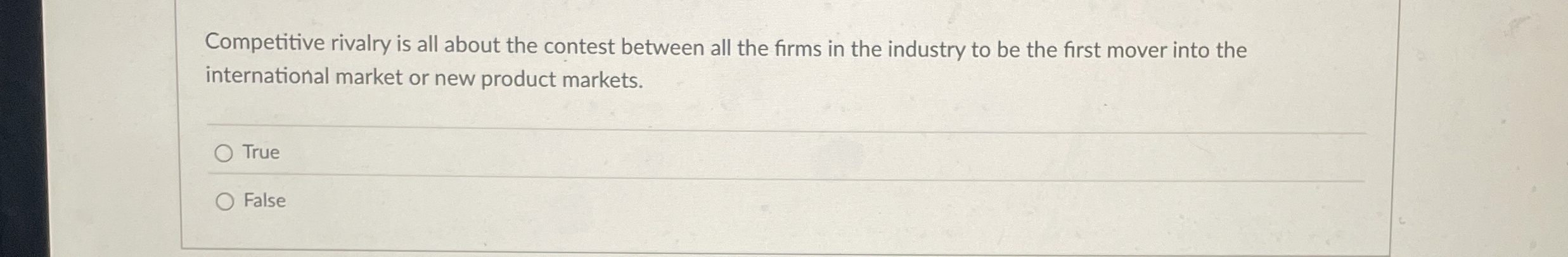 Competitive rivalry is all about the contest