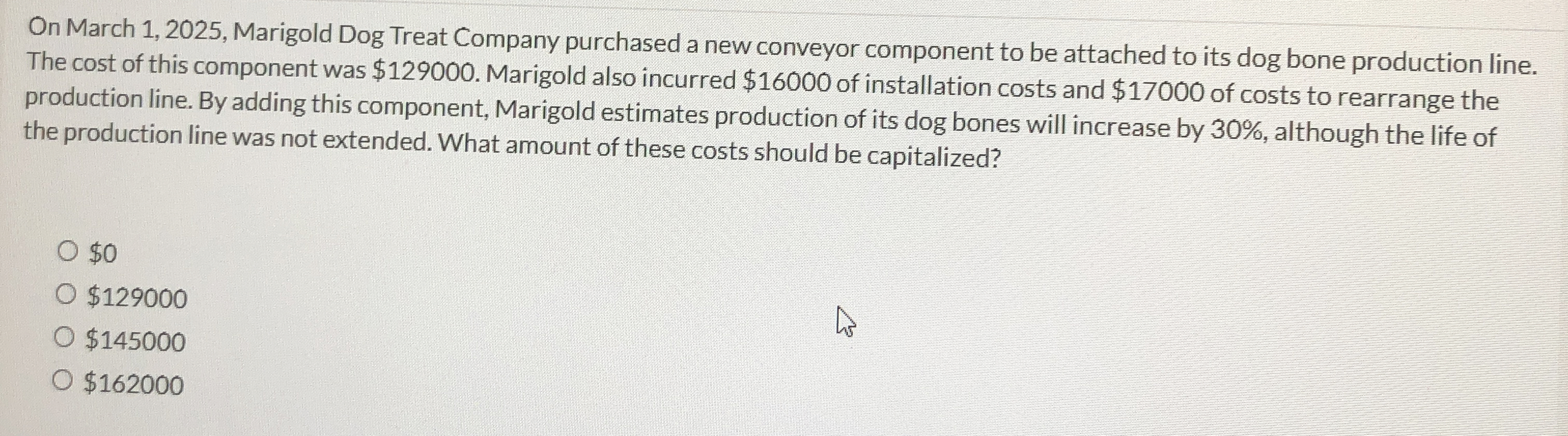 On March 1 , 2 0 2 5 , Marigold Dog Treat Company