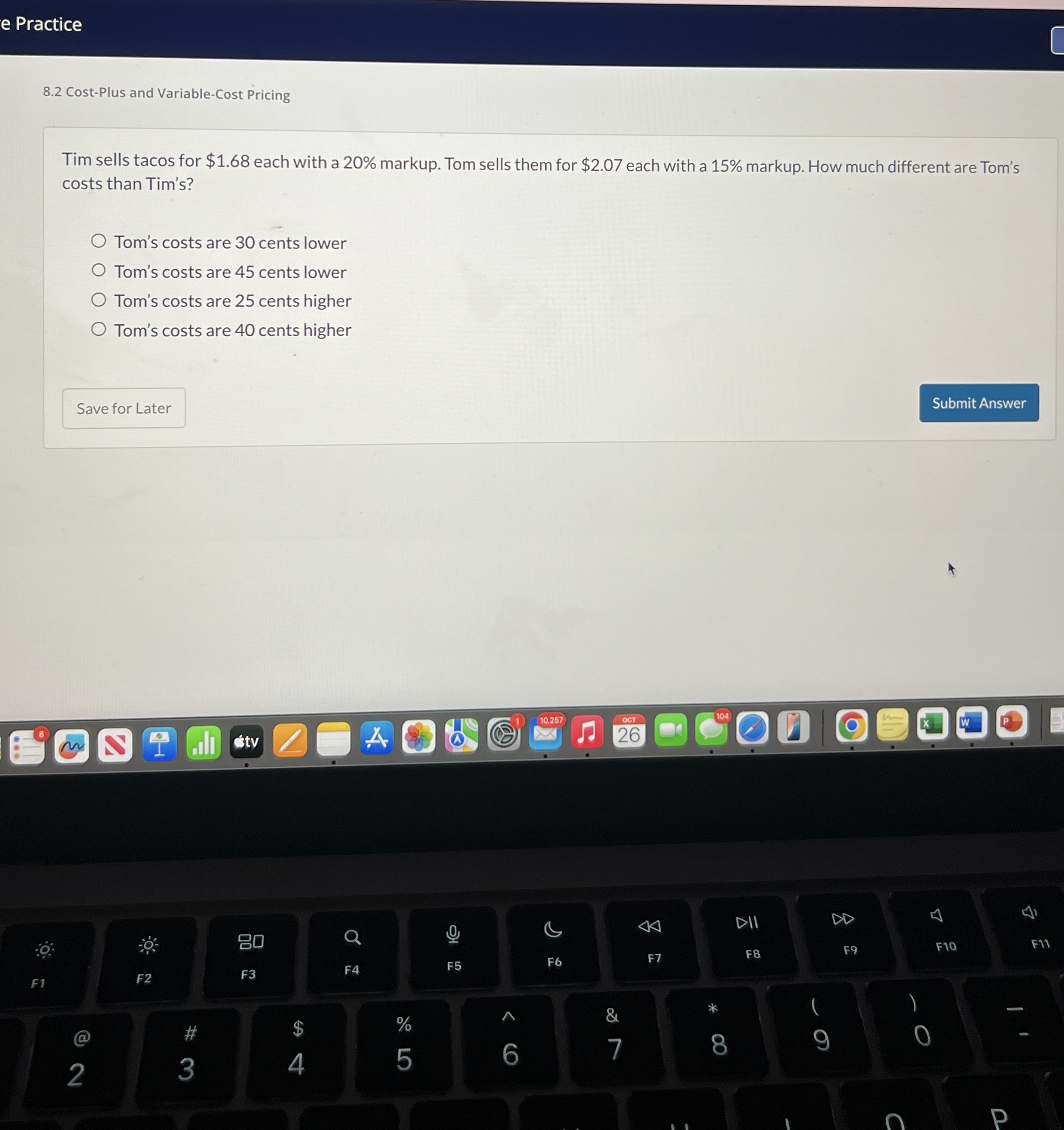 e Practice 8 . 2 Cost - Plus and Variable - Cost