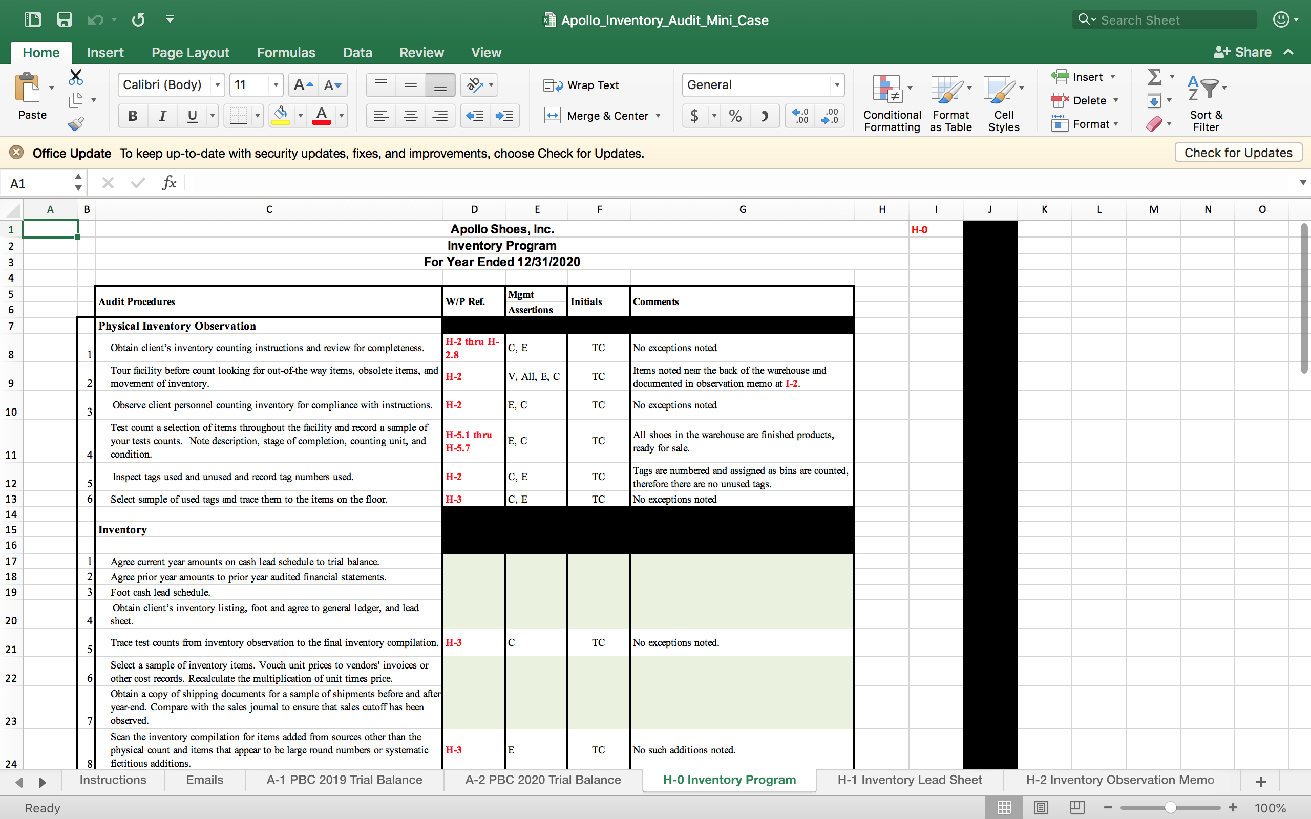 O V {E Apo||o_|nventory_Audit_Mini_Case V Insert