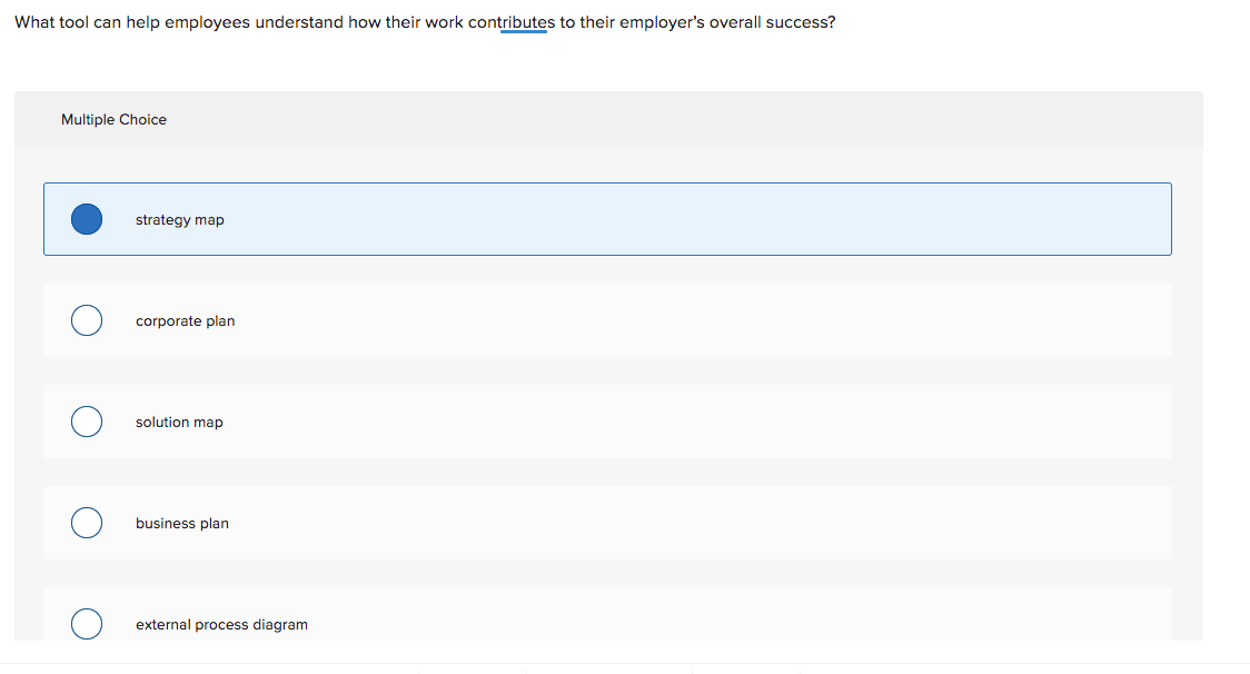What tool can help employees understand how their