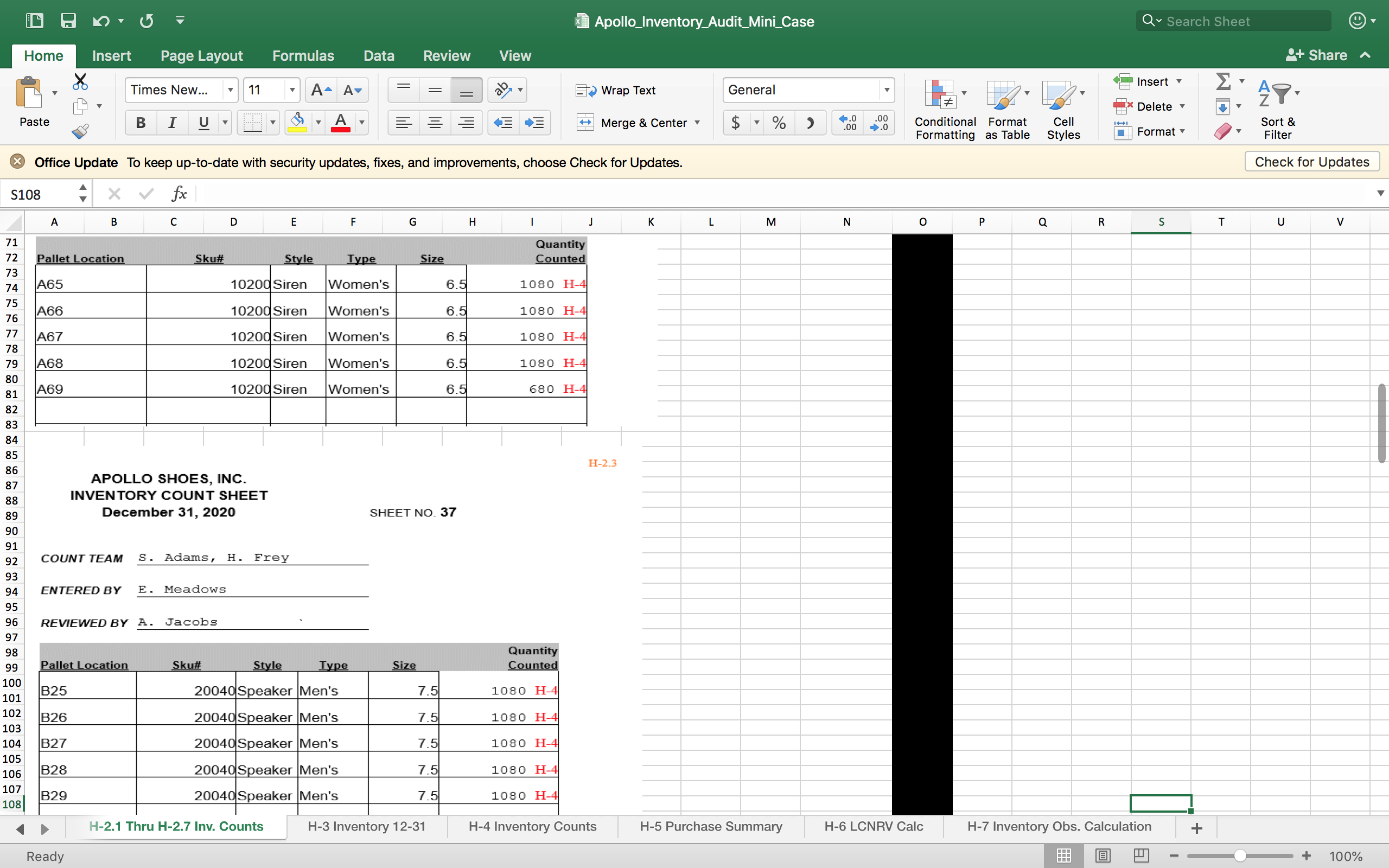 O V {E Apo||o_|nventory_Audit_Mini_Case V Insert
