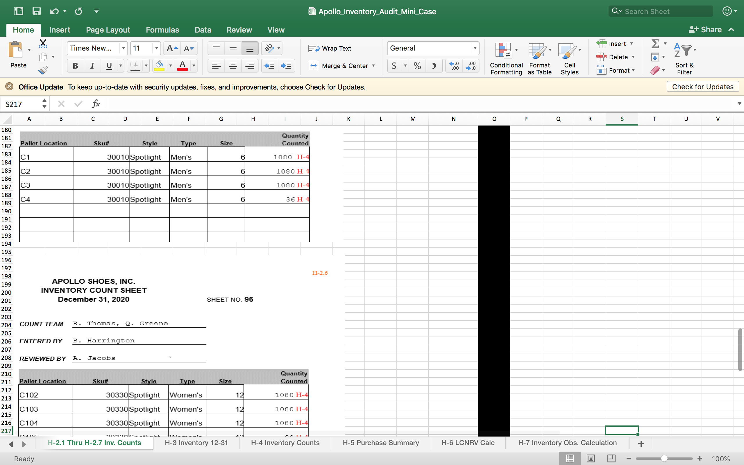 O V {E Apo||o_|nventory_Audit_Mini_Case V Insert