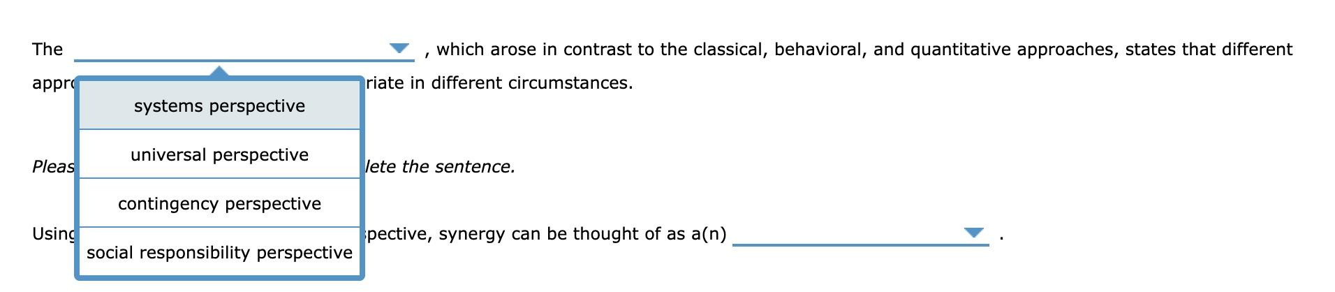 4. Contemporary perspectives on management