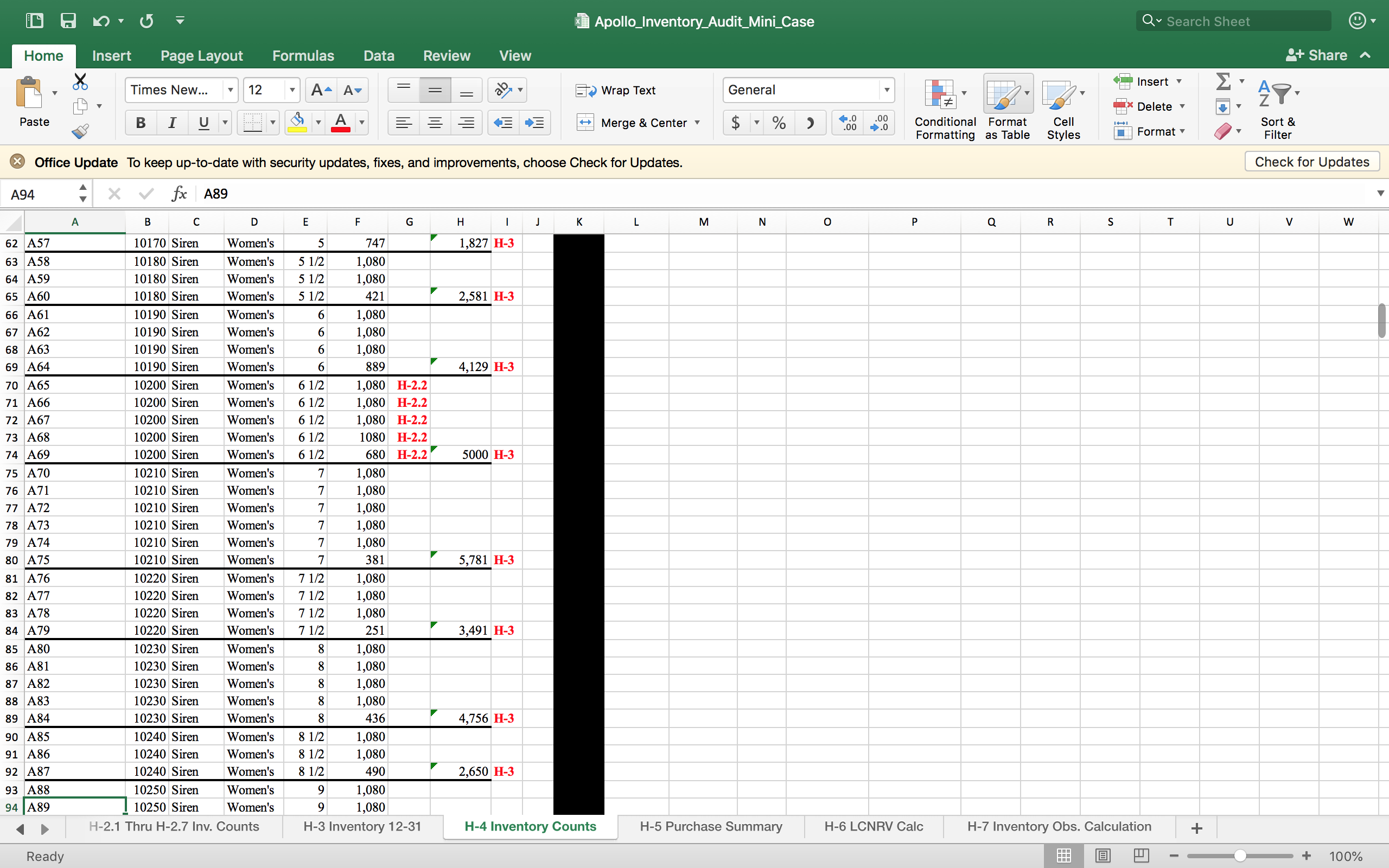 O V {E Apo||o_|nventory_Audit_Mini_Case V Insert