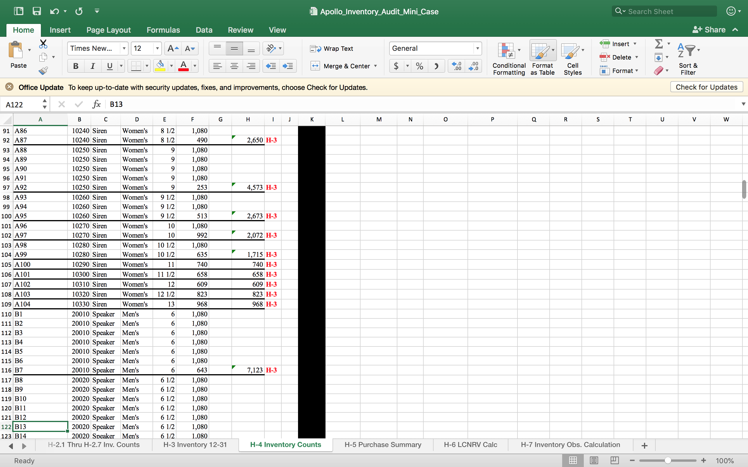 O V {E Apo||o_|nventory_Audit_Mini_Case V Insert
