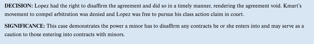 Disaffirming a Contract Introduction: Students