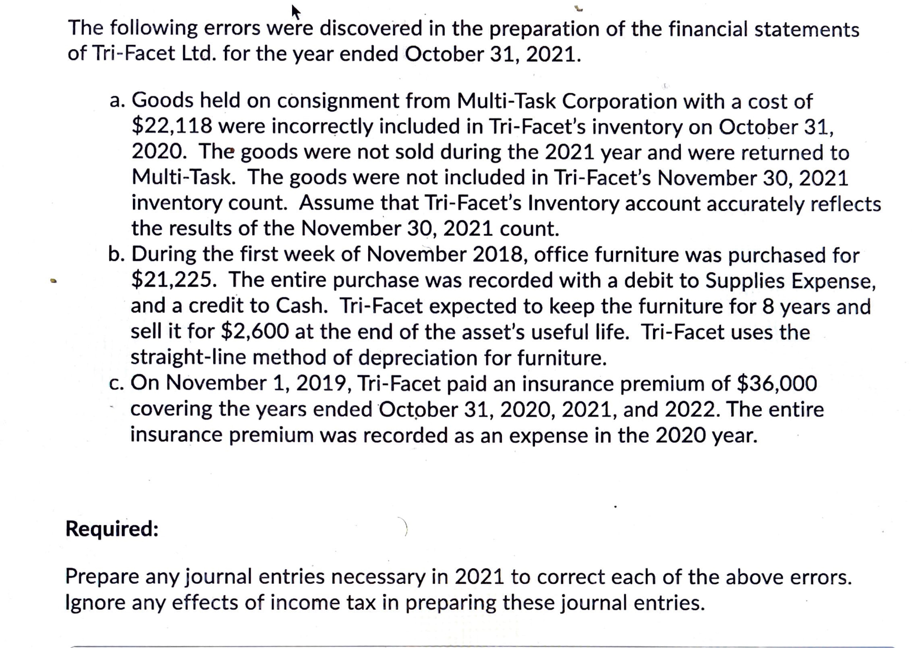 the following k _ \\- The following errors were