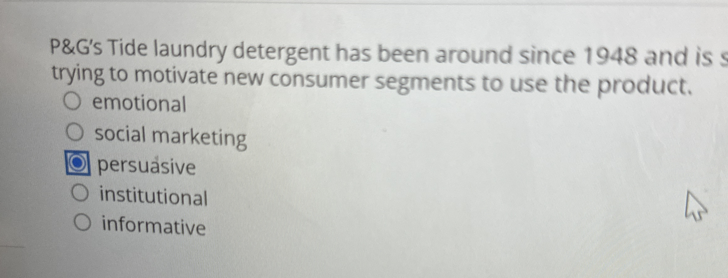 P&G ' s Tide laundry detergent has been around