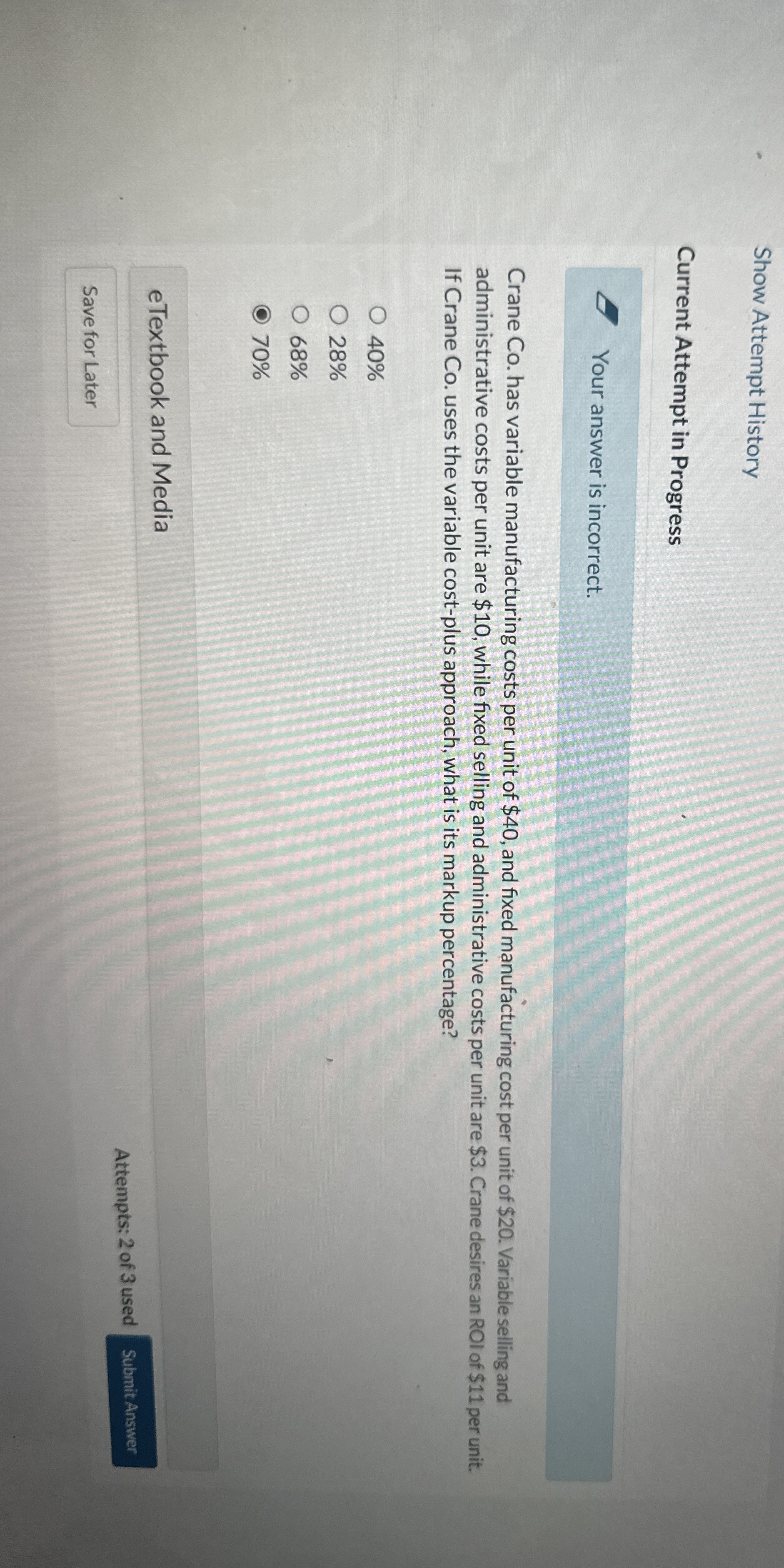 Show Attempt History Current Attempt in Progress