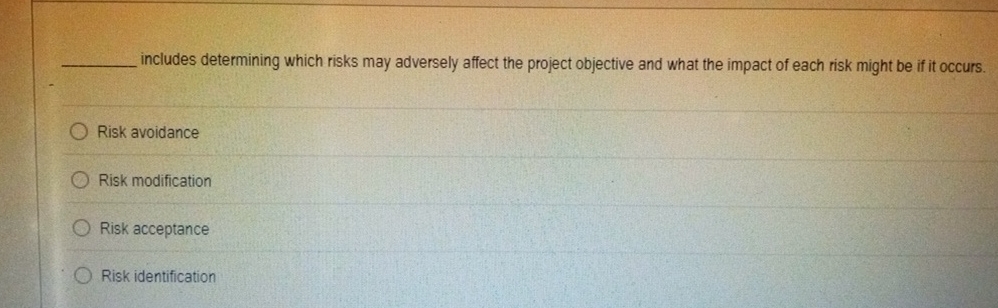 includes determining which risks may adversely