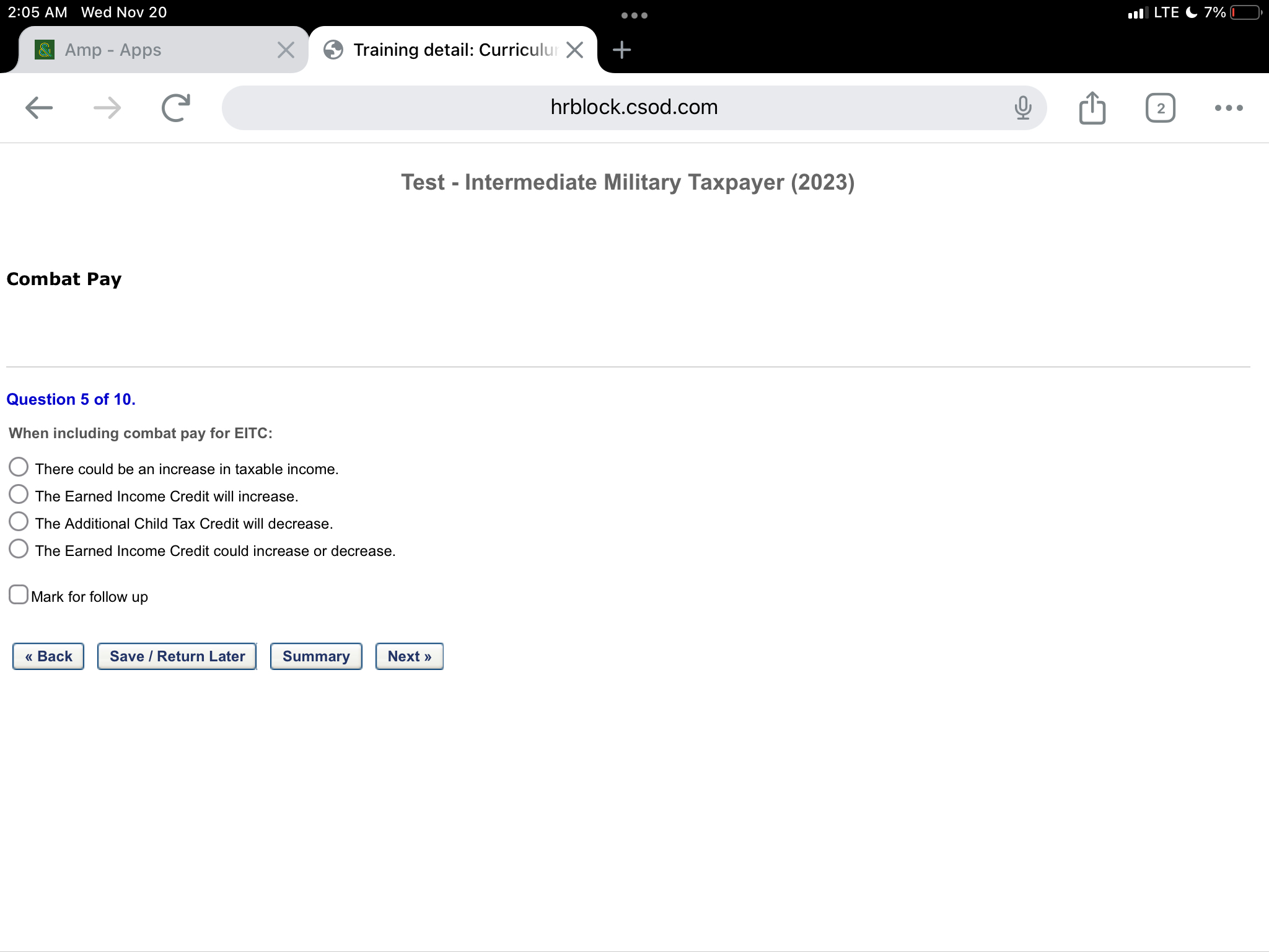 2 : 0 5 AM Wed Nov 2 0 LTE C 7 % Amp - Apps